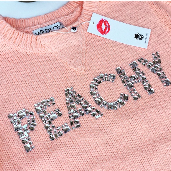 LAST DAY TO PURCHASE NWTs Wildfox “Peachy” Sweater - Picture 5 of 8